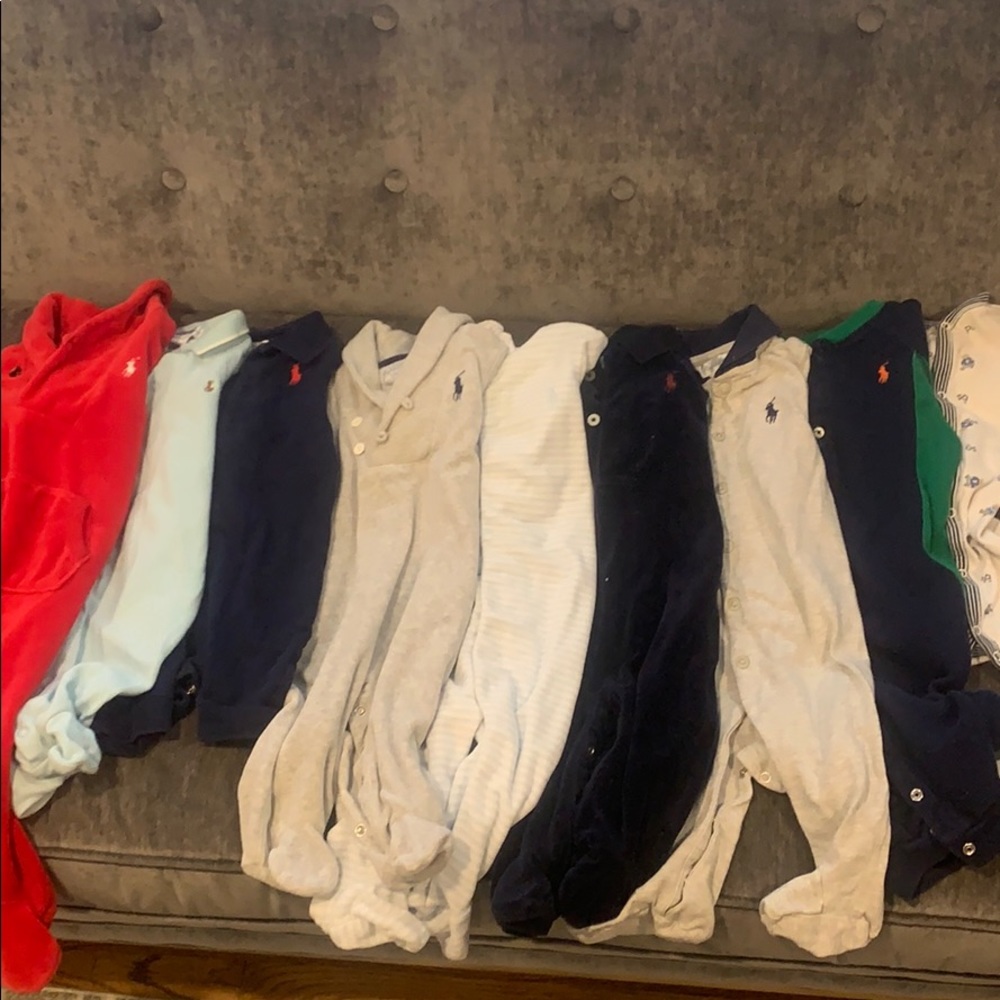 13 Polo Ralph Lauren boys infant coveralls.